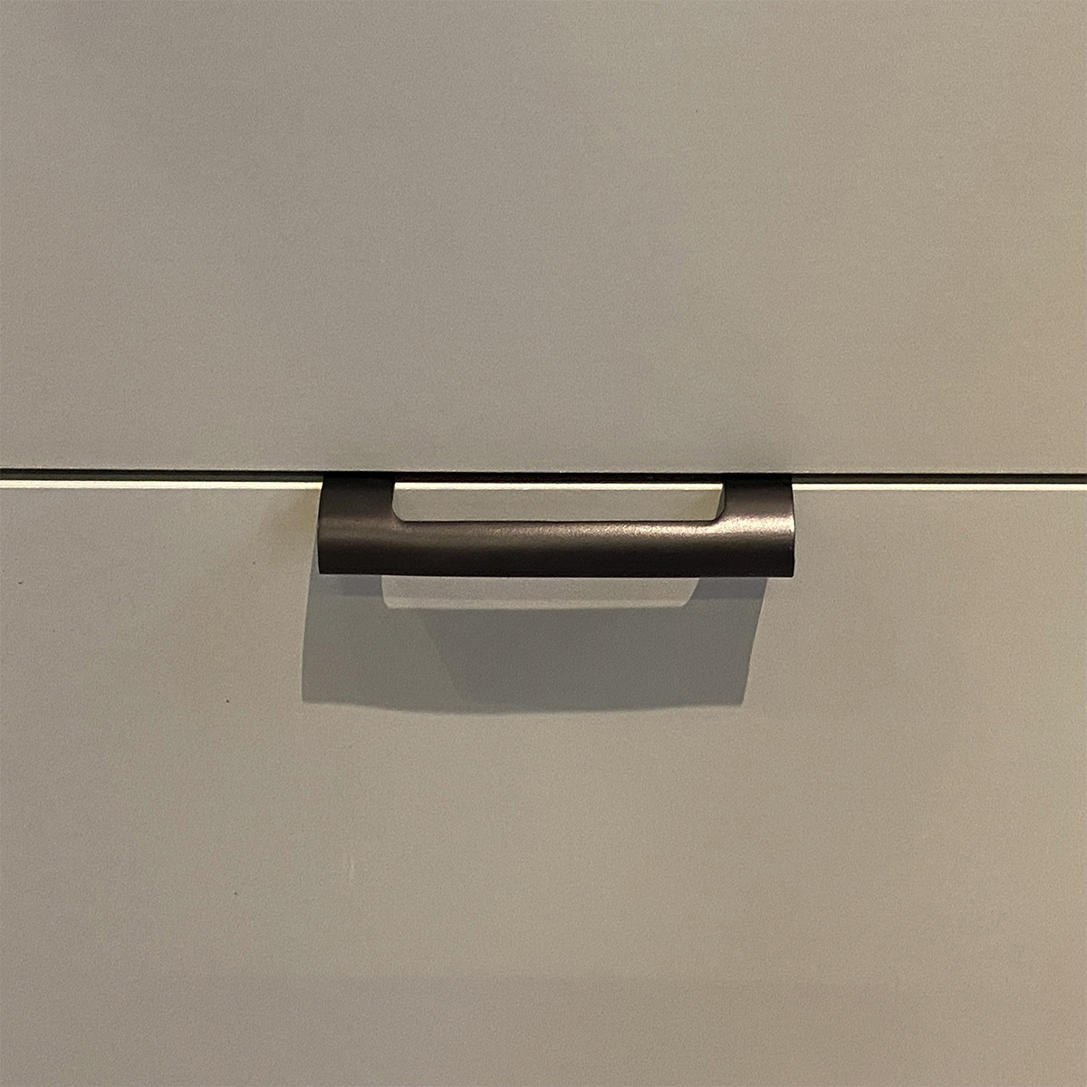 Kit 10 Puxadores para Móveis Thin Reto Alumínio Preto 125mm Aluminium Decor