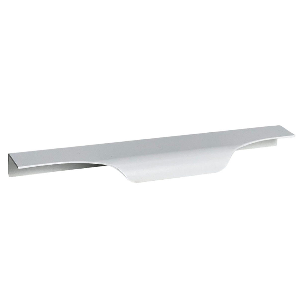 Kit 10 Puxadores para Móveis Wave Cava Alumínio Branco 180mm Aluminium Decor