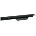 Kit 10 Puxadores para Móveis Wave Cava Alumínio Preto 180mm Aluminium Decor