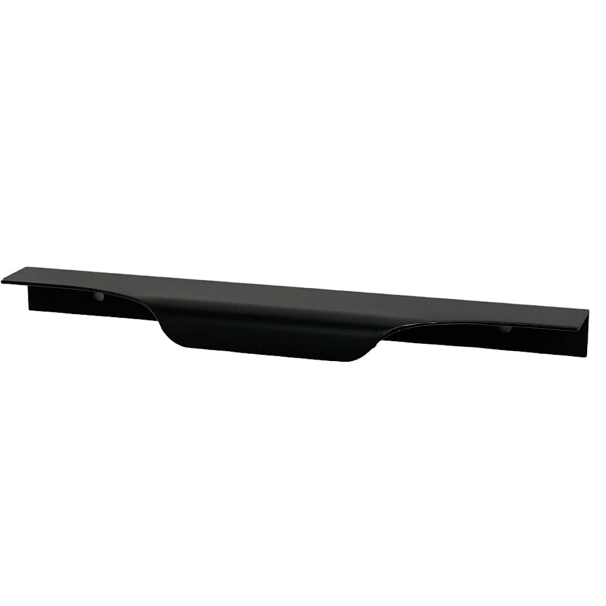 Kit 10 Puxadores para Móveis Wave Cava Alumínio Preto 180mm Aluminium Decor