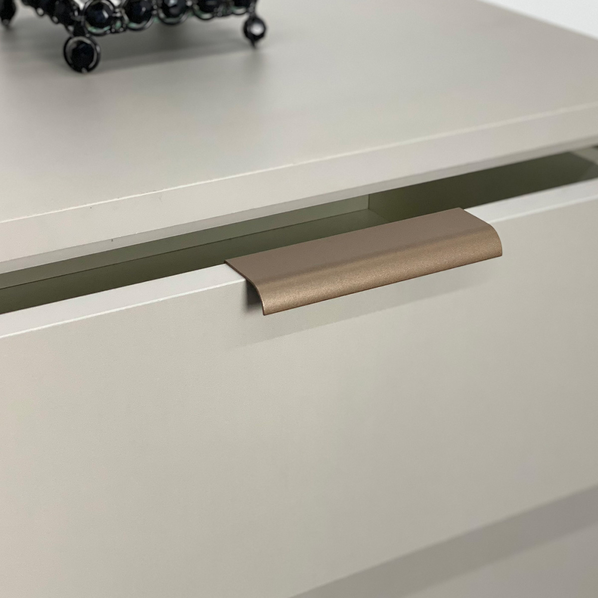 Kit 20 Puxadores para Móveis Wave Reto Alumínio Ouro Envelhecido 125mm Aluminium Decor