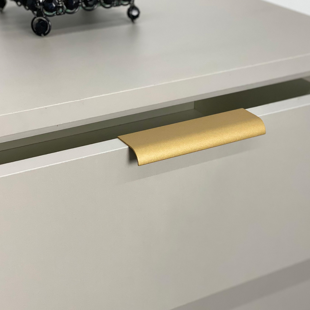 Kit 30 Puxadores para Móveis Wave Reto Alumínio Ouro 125mm Aluminium Decor