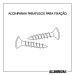 Kit 40 Puxadores para Móveis Clean Reto Alumínio Prata 125mm Aluminium Decor