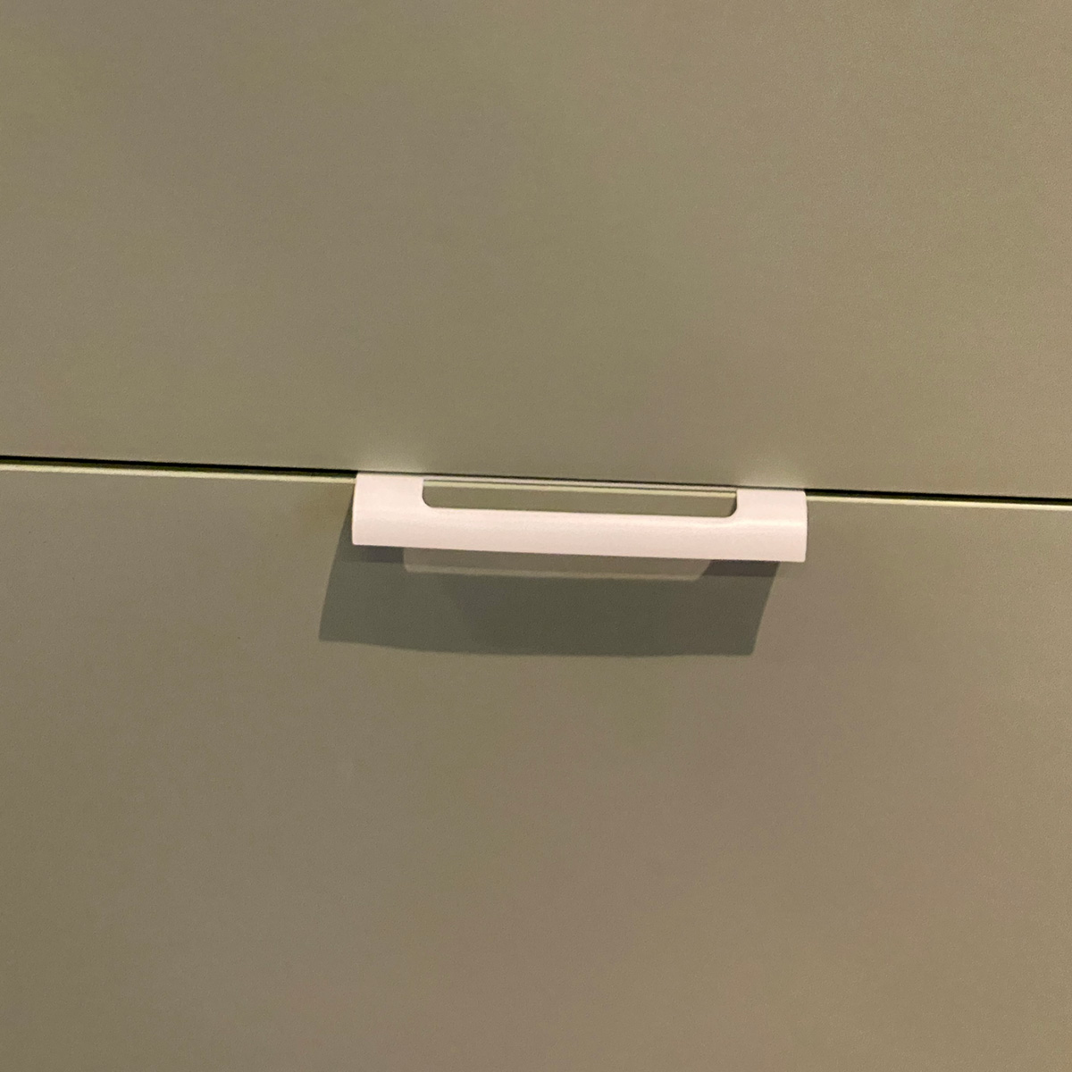 Kit 40 Puxadores para Móveis Thin Reto Alumínio Branco 125mm Aluminium Decor