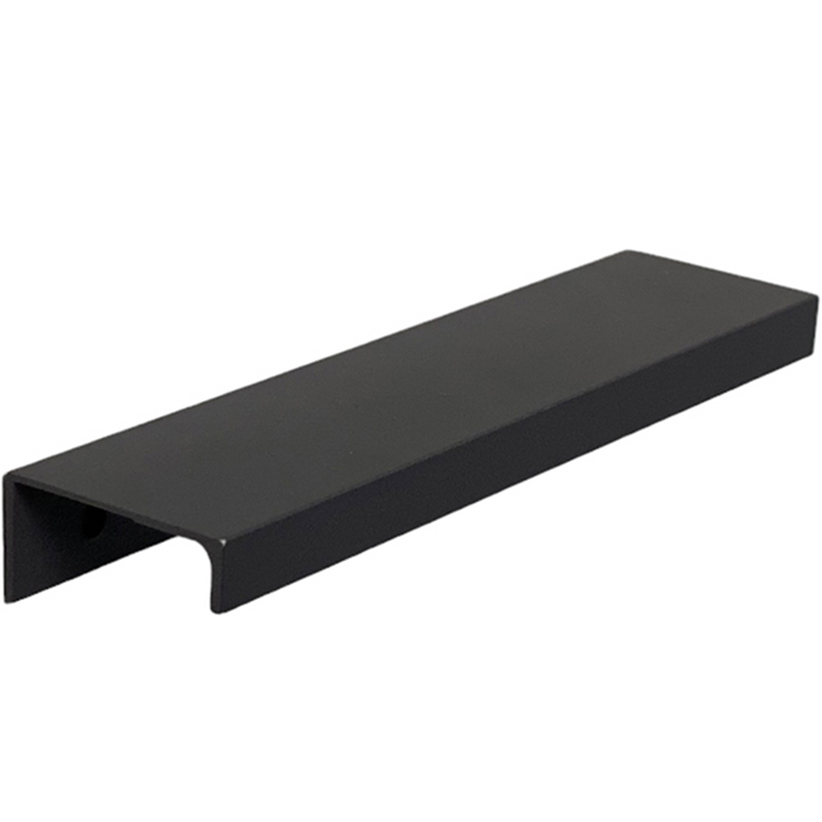 Kit 50 Puxadores para Móveis Clean Reto Alumínio Preto 125mm Aluminium Decor
