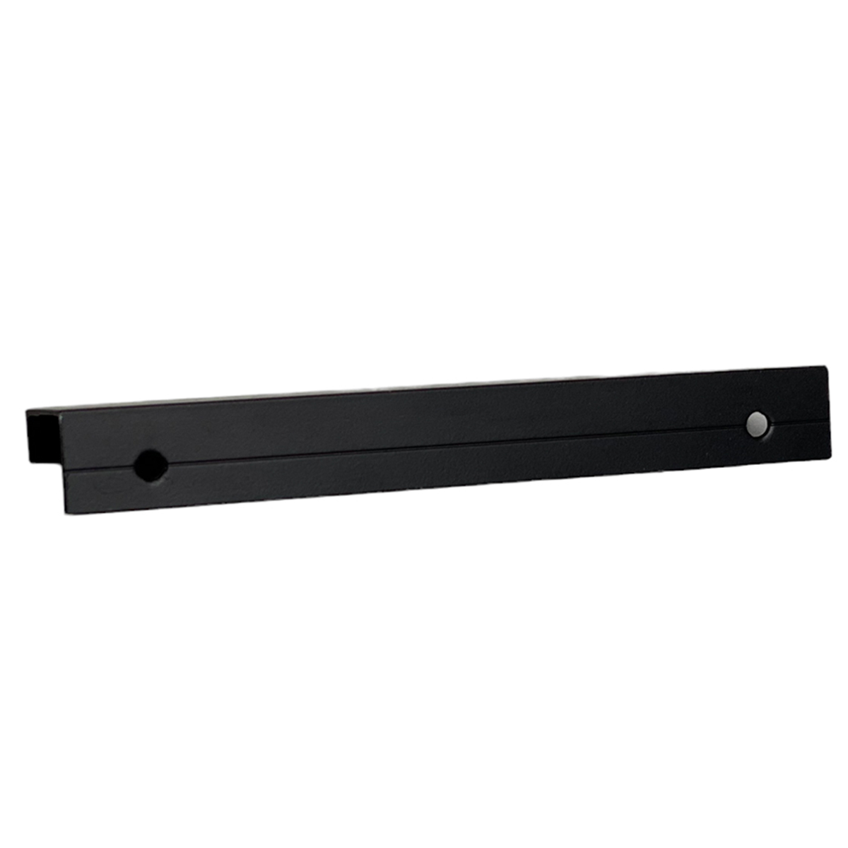 Kit 50 Puxadores para Móveis Clean Reto Alumínio Preto 125mm Aluminium Decor