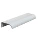 Kit 50 Puxadores para Móveis Wave Reto Alumínio Branco 125mm Aluminium Decor