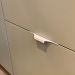 Puxador para Móveis Clean Cava Alumínio Branco 180mm Aluminium Decor