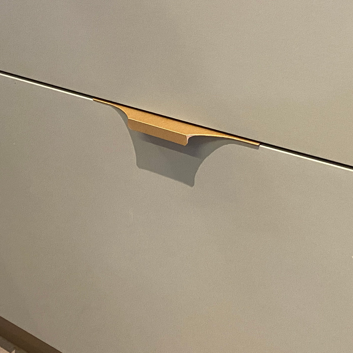 Puxador para Móveis Clean Cava Alumínio Ouro 180mm Aluminium Decor