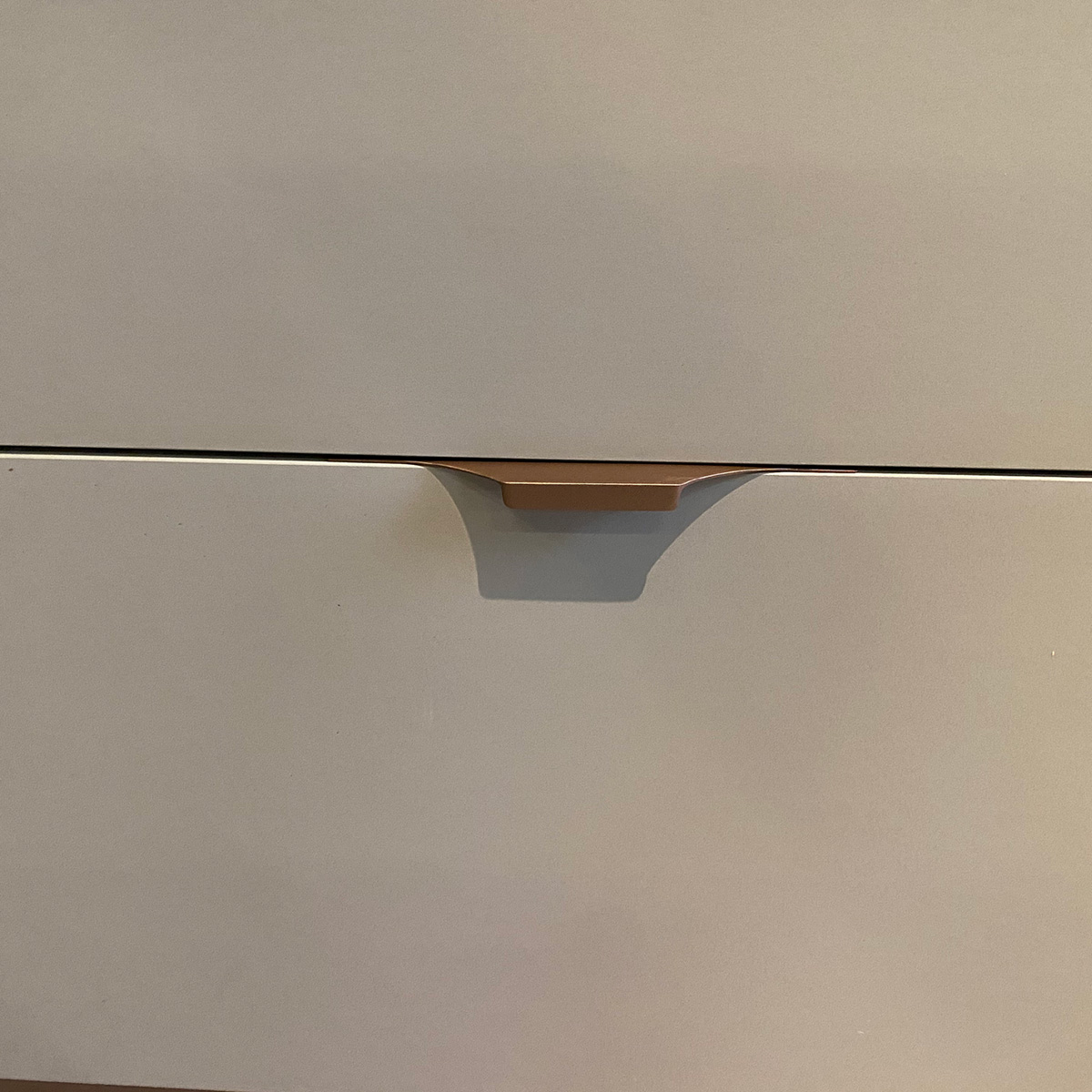 Puxador para Móveis Clean Cava Alumínio Ouro Envelhecido 200mm Aluminium Decor