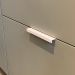 Puxador para Móveis Clean Reto Alumínio Branco 125mm Aluminium Decor