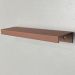 Puxador para Móveis Clean Reto Alumínio Cobre 125mm Aluminium Decor