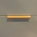 Puxador para Móveis Clean Reto Alumínio Ouro 125mm Aluminium Decor