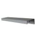 Puxador para Móveis Clean Reto Alumínio Prata 125mm Aluminium Decor