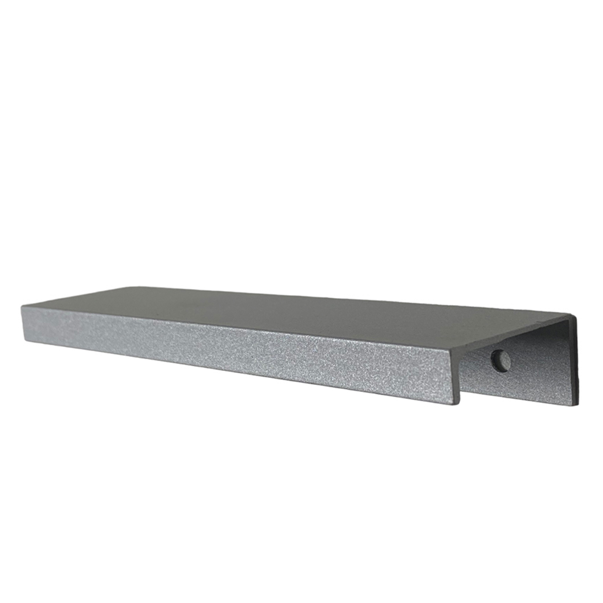 Puxador para Móveis Clean Reto Alumínio Prata 125mm Aluminium Decor
