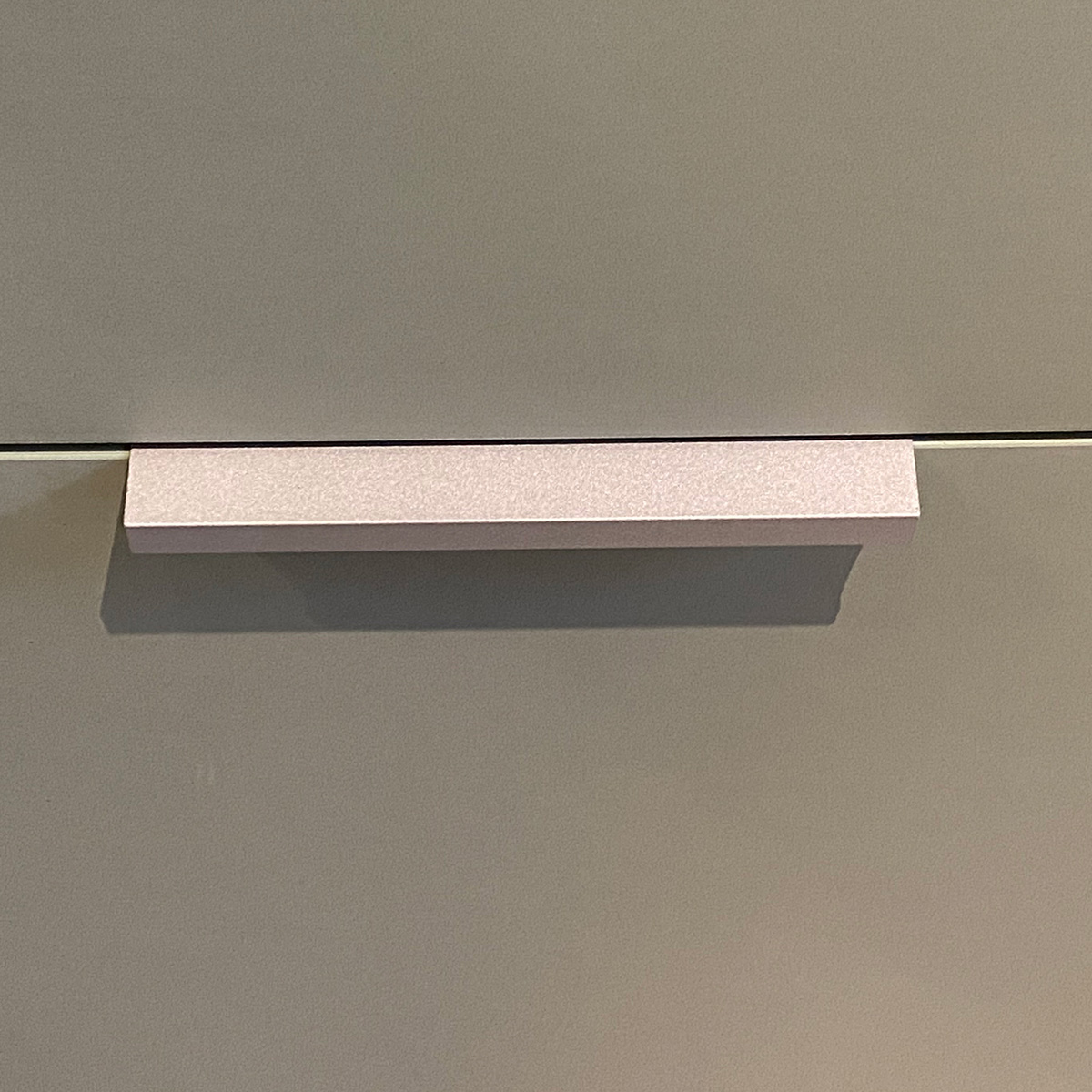 Puxador para Móveis Clean Reto Alumínio Prata 125mm Aluminium Decor