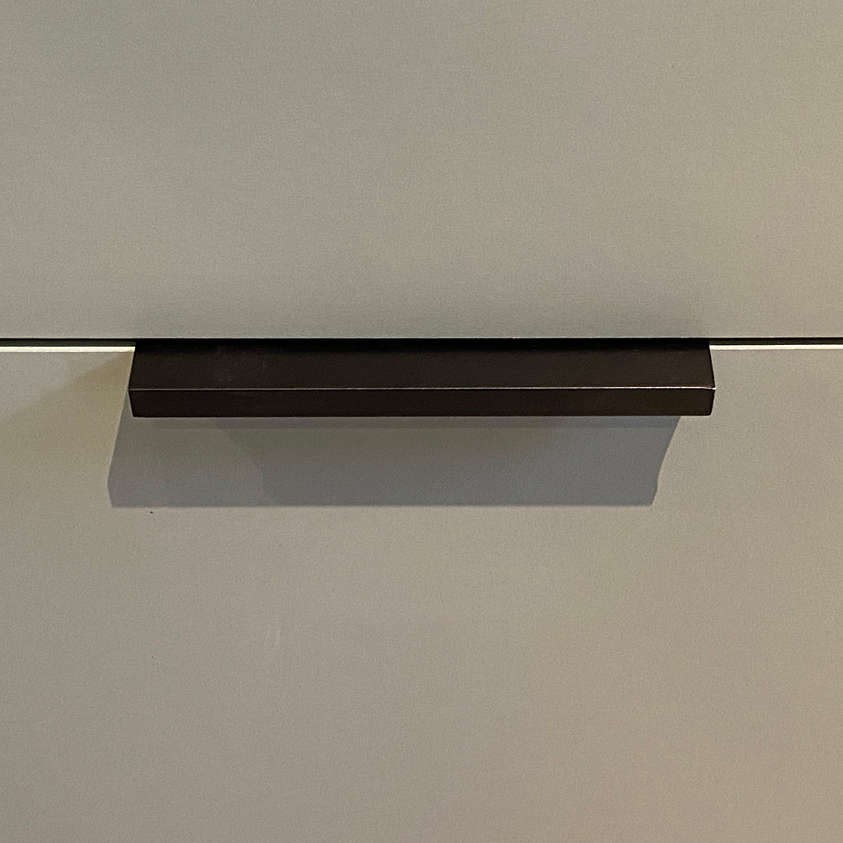 Puxador para Móveis Clean Reto Alumínio Preto 125mm Aluminium Decor