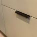 Puxador para Móveis Clean Reto Alumínio Preto 125mm Aluminium Decor