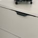 Puxador para Móveis Wave Cava Alumínio Preto 180mm Aluminium Decor