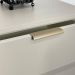 Puxador para Móveis Wave Reto Alumínio Champagne 125mm Aluminium Decor