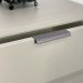 Puxador para Móveis Wave Reto Alumínio Titânio 125mm Aluminium Decor