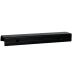 Puxador para Moveis Wave Reto Aluminio Preto 125mm Aluminium Decor