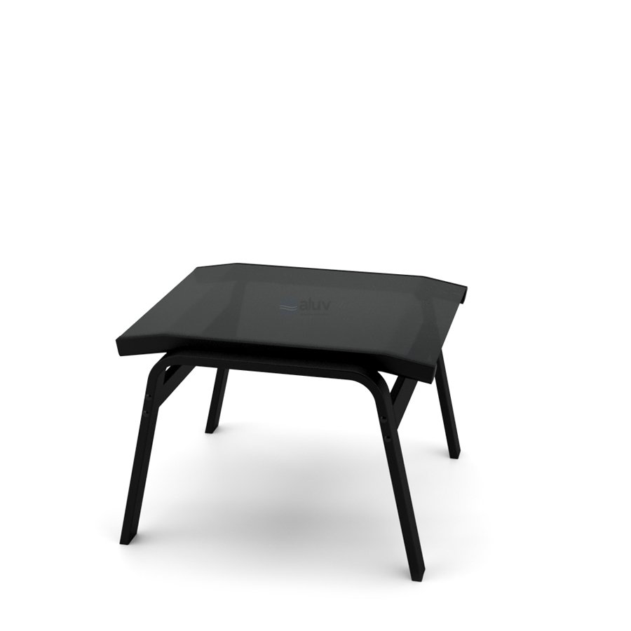 Apoio de Pé Riviera Alumínio Preto Tela Preto