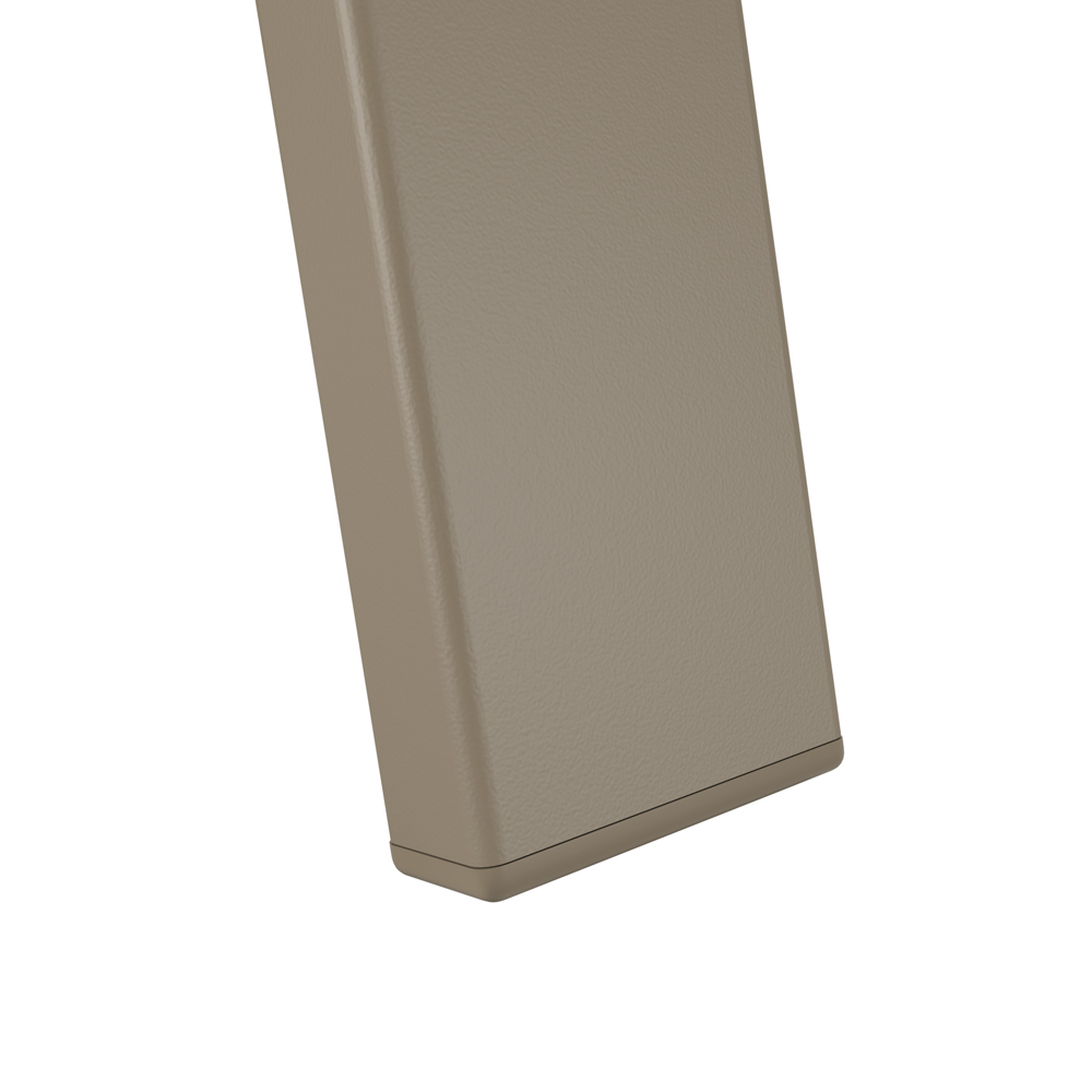 Kit 2 Banquetas Altas bancada Alumínio Fendi Tela Azul