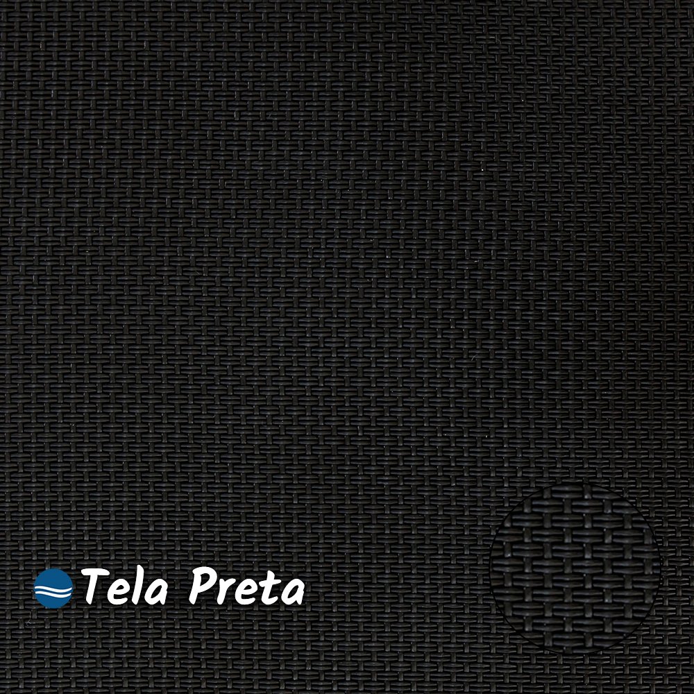 Kit 2 Banquetas Altas bancada Alumínio Preto Tela Preto