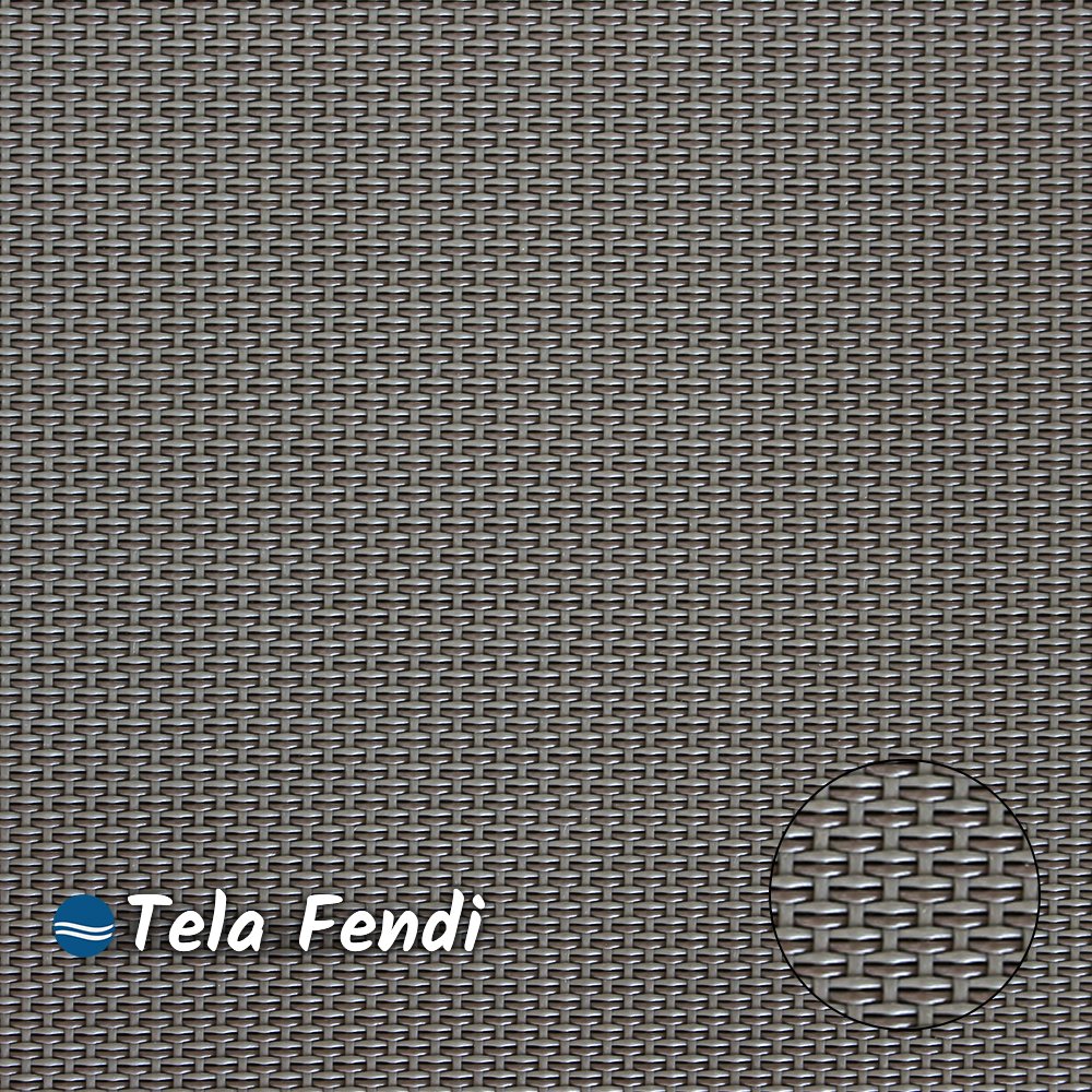 Kit 2 Espreguiçadeira Piscina Alumínio Preto Tela Fendi