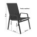 Kit 4 Cadeira Riviera Piscina Alumínio Marrom Tela Marrom