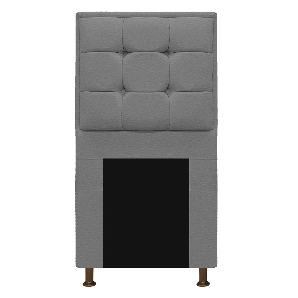 Cabeceira Copenhague 100 cm Solteiro Corano Cinza - Amarena Móveis