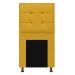 Cabeceira Copenhague 100 cm Solteiro Suede Amarelo - Amarena Móveis