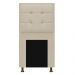 Cabeceira Copenhague 100 cm Solteiro Suede Bege - Amarena Móveis