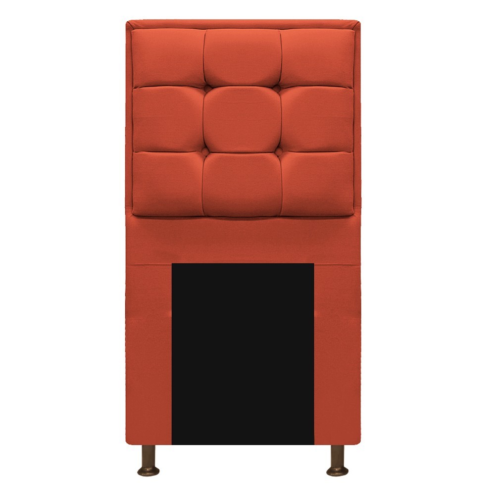 Cabeceira Copenhague 100 cm Solteiro Suede Terracota - Amarena Móveis