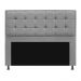 Cabeceira Copenhague 140 cm Casal Suede Cinza - Amarena Móveis