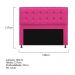 Cabeceira Copenhague 140 cm Casal Suede Pink - Amarena Móveis