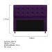 Cabeceira Copenhague 140 cm Casal Suede Roxo - Amarena Móveis
