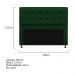 Cabeceira Copenhague 140 cm Casal Suede Verde - Amarena Móveis