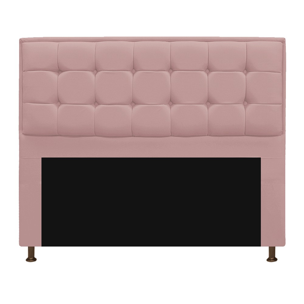Cabeceira Copenhague 195 cm King Size Suede Rosê - Amarena Móveis