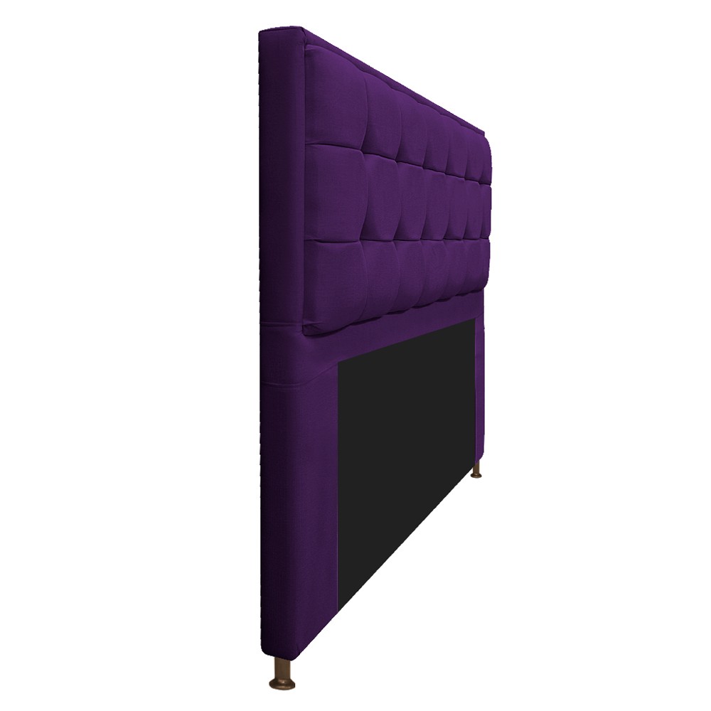 Cabeceira Copenhague 195 cm King Size Suede Roxo - Amarena Móveis