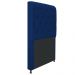 Cabeceira Estofada Cristal 100 cm Solteiro Com Capitonê Suede Azul Marinho - Amarena Móveis