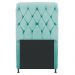Cabeceira Estofada Cristal 100 cm Solteiro Com Capitonê Suede Azul Tiffany - Amarena Móveis