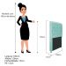Cabeceira Estofada Cristal 100 cm Solteiro Com Capitonê Suede Azul Tiffany - Amarena Móveis