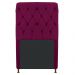 Cabeceira Estofada Cristal 100 cm Solteiro Com Capitonê Suede Bordô - Amarena Móveis