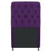 Cabeceira Estofada Cristal 100 cm Solteiro Com Capitonê Suede Roxo - Amarena Móveis