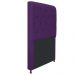Cabeceira Estofada Cristal 100 cm Solteiro Com Capitonê Suede Roxo - Amarena Móveis