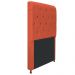 Cabeceira Estofada Cristal 100 cm Solteiro Com Capitonê Suede Terracota - Amarena Móveis