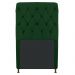 Cabeceira Estofada Cristal 100 cm Solteiro Com Capitonê Suede Verde - Amarena Móveis