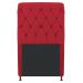 Cabeceira Estofada Cristal 100 cm Solteiro Com Capitonê Suede Vermelho- Amarena Móveis
